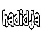 Hadidja dessin à colorier