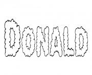 Donald dessin à colorier
