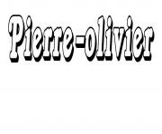 Coloriage Pierre olivier