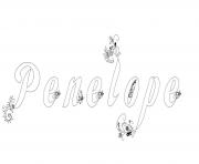 Penelope dessin à colorier