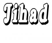 Jihad dessin à colorier