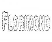 Florimond dessin à colorier