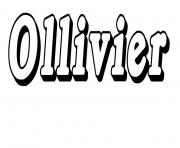 Coloriage Ollivier