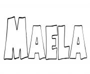Maela dessin à colorier