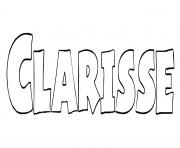 Coloriage Clarisse