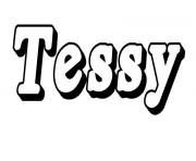 Coloriage Tessy