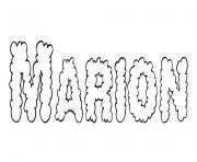 Coloriage Marion