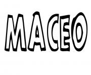 Coloriage Maceo