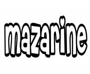 Coloriage Mazarine