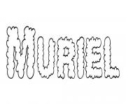 Muriel dessin à colorier