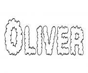 Oliver dessin à colorier