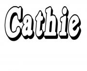 Coloriage Cathie