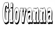 Coloriage Giovanna