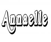 Coloriage Annaelle