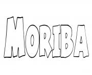 Moriba dessin à colorier