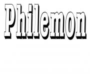 Philemon dessin à colorier