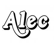Alec dessin à colorier