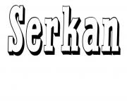 Serkan dessin à colorier