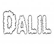 Coloriage Dalil