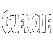 Guenole dessin à colorier