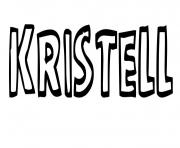 Kristell dessin à colorier