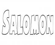 Salomon dessin à colorier