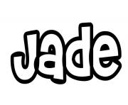 Jade dessin à colorier