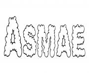 Coloriage Asmae