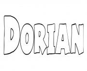 Coloriage Dorian