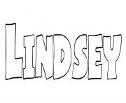 Lindsey dessin à colorier