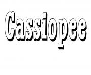 Cassiopee dessin à colorier