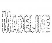 Madeline dessin à colorier