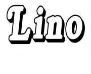 Lino dessin à colorier