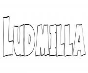 Ludmilla dessin à colorier