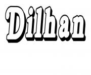 Dilhan dessin à colorier