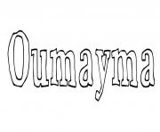 Oumayma dessin à colorier