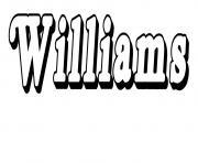 Williams dessin à colorier
