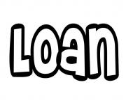 Loan dessin à colorier