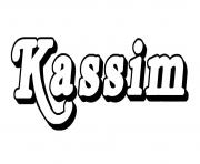 Kassim dessin à colorier