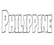 Philippine dessin à colorier