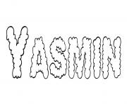 Yasmin dessin à colorier