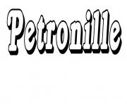 Petronille dessin à colorier