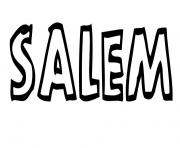 Salem dessin à colorier