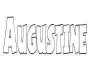 Augustine dessin à colorier