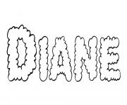Diane dessin à colorier