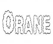 Coloriage Orane