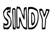 Coloriage Sindy