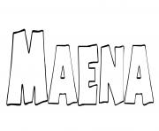 Coloriage Maena