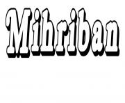Mihriban dessin à colorier