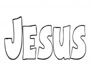 Jesus dessin à colorier